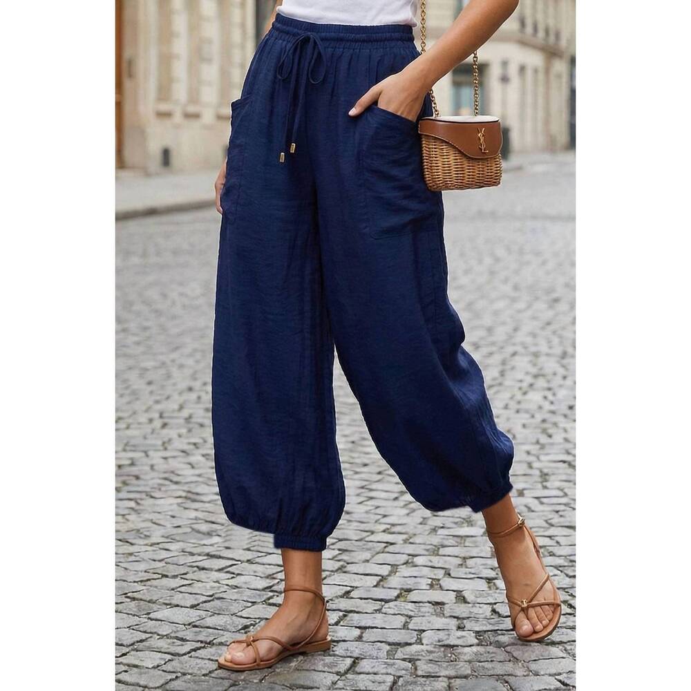 NEW VAVA relaxed chic harem pants in navy